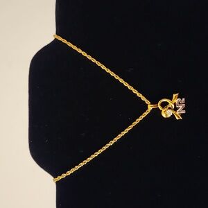 Nina Ricci Gold & Silver Plated Necklace w/Free Nina Wallet